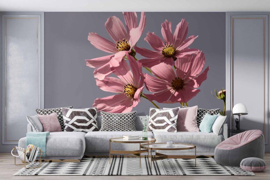 Flower wallpaper - Nicholas Interiors & Design
