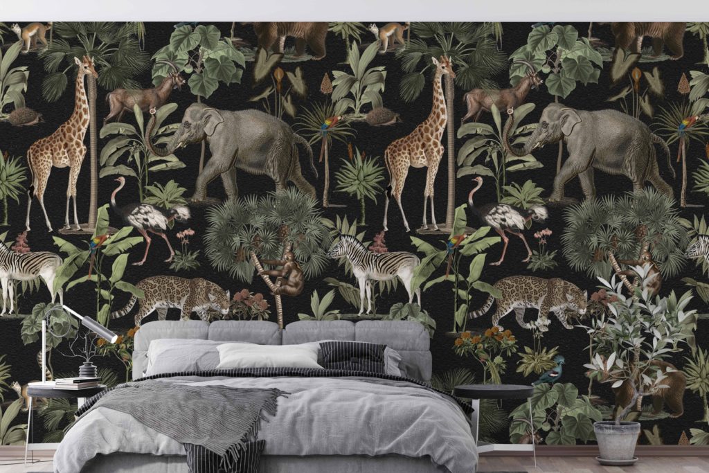 Animal wallpaper - Nicholas Interiors & Design